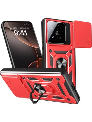 Durukar®   Mi 15T Pars Lens Yüzüklü Silikon - Kırmızı