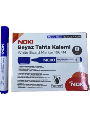 Noki Doldurulabilir Mavi Tahta Kalemi 12 Adet