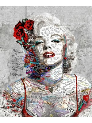 Arterior Wallpaper Marilyn Monroe Illüstrasyon Poster Duvar Kağıdı