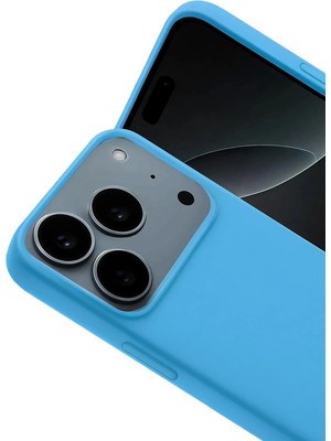 Durukar®   iPhone 17 Pro Max Nano Içi Kadife Silikon - Mavi