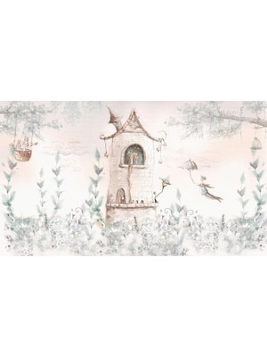 Arterior Wallpaper Rapunzel Çocuk Odası Poster Duvar Kağıdı