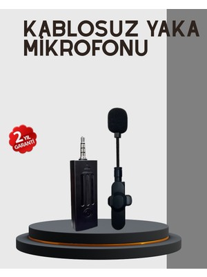 Siv Ticaret 20 Metre Menzilli Kablosuz Yaka Mikrofonu Gürültü Engelleyici - Lisinya