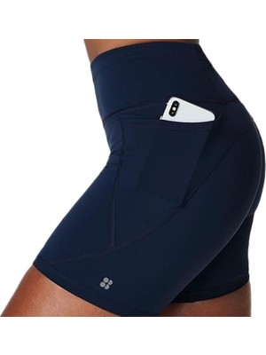 Sweaty Betty Power 6 Biker Shorts Kadın Mavi Şort