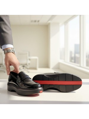 Marcomen Premium 23239 Erkek Hakiki Açma Deri Yüksek Ithal Taban Loafer Ayakkabı