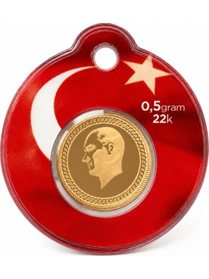 Nezihhan Yarm Gram Altın 0,5 gr 22 Ayar Altın Malzeme ile Üretilmiştir