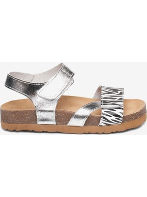 Greyder Kız Çocuk Gümüş Hakiki Deri Sandalet 5Y5ZS59646