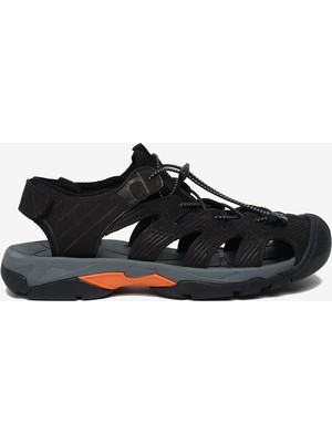 Greyder Erkek Siyah Hakiki Deri Sandalet 6Y1CS18540