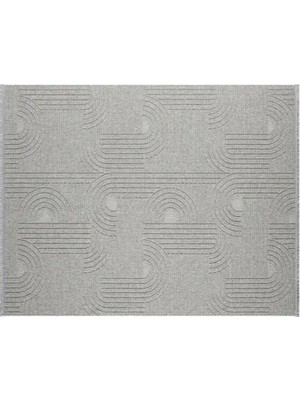 Vivense Lara Iskandinav Makine Halısı, Gri, DS623, 100X150