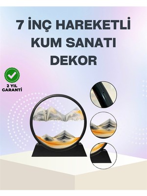 Majeur Zihin Açıcı Kum Mansı – 3D Dinamik Kum Tablosu, Dekoratif, Dönüştükçe Yenilenen Sakinleştirici Sanat Eseri