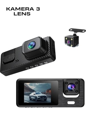 Majeur 1080P 3 Kameralı Araç Dvr Q301