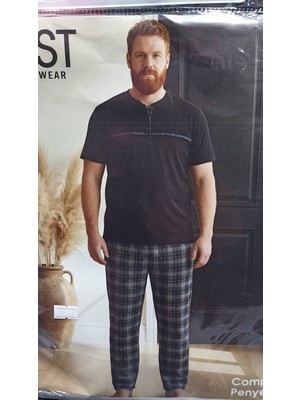 Gost 5014-6 Büyük Beden Kısa Kollu Pijama Takımı