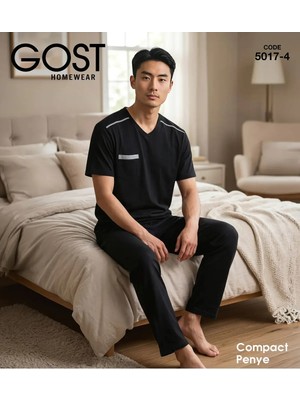 Berin 5017-4  Kısa Kollu Erkek Pijama Takım