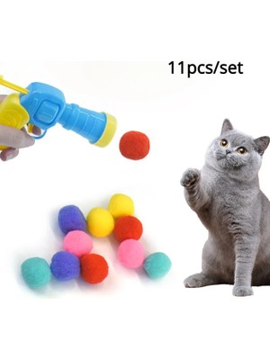 Majeur Peluş Top Atan Interaktif Kedi Oyuncağı