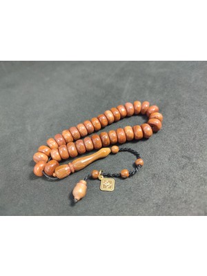 İskeçe Tesbih Halil Hilmi Usta Eseri̇ Bilek Boy (Küçük Boy) Naturel Kuka Sertifikalı 9819