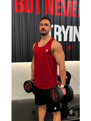 Sapeur Erkek Sporcu Atlet - Nefes Alabilir Fit Kesim, Gym & Fitness Tanktop