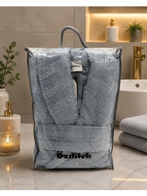 Özdilek Opulent Touch Bornoz Xl Mavi