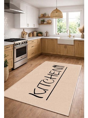 Lioara Home Dijital Baskılı Halı – Modern, Kaymaz Taban, Mutfak  Için Halı
