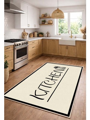Lioara Home Dijital Baskılı Halı – Modern, Kaymaz Taban, Mutfak  Için Halı