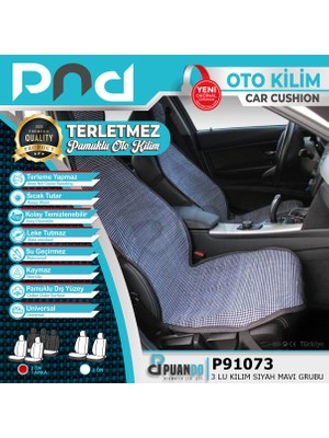 Puando P91073 3 Lu Kilim Siyah Mavi Grubu