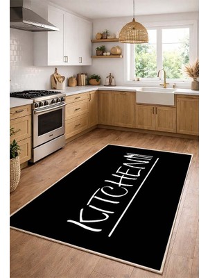 Lioara Home Dijital Baskılı Halı – Modern, Kaymaz Taban, Mutfak  Için Halı