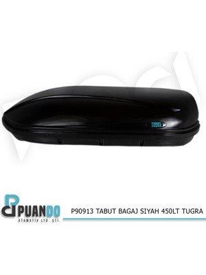 Puando P90913 Tabut Bagaj Siyah 450LT Tugra
