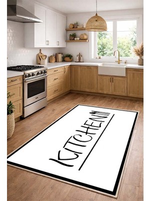 Lioara Home Dijital Baskılı Halı – Modern, Kaymaz Taban, Mutfak  Için Halı