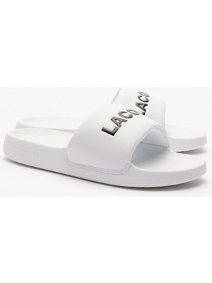 Lacoste Croco 1.0 Erkek Beyaz Terlik