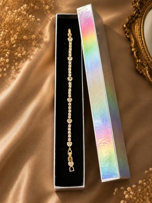 CM Jewelry Heartline Glow Bileklik – 14K cm Gold Vıp Kaplama