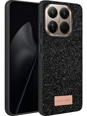 Onegif Xiaomi Mi 15T Pro Bright Simli Kapak - Siyah
