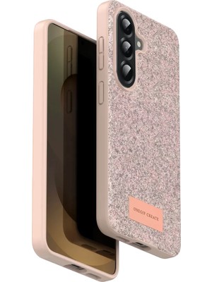 Onegif Samsung Galaxy A17 5g Bright Simli Kapak - Pembe