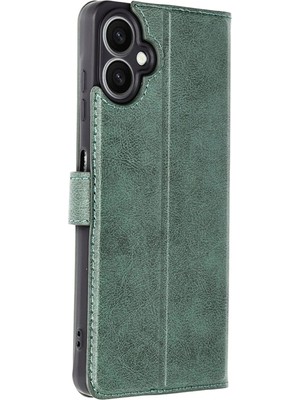 Zenvia Mey Ithalat®  Samsung Galaxy A07 4g Trend S Plus Kapaklı Kılıf - Yeşil