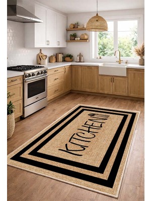 Lioara Home Dijital Baskılı Halı – Modern, Kaymaz Taban, Mutfak  Için Halı