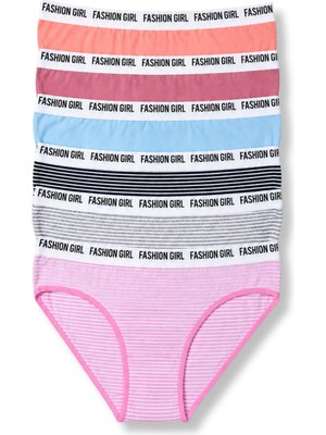 Tutku Kadın 6’lı Desenli Karışık Pamuklu Likralı Bikini Külot