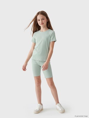LC Waikiki Lcw Kids Yeşil Kaşkorse Kız Çocuk Takım