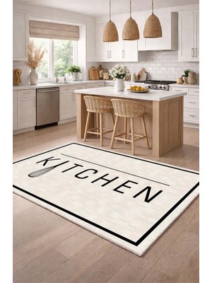 Lioara Home Dijital Baskılı Halı – Modern, Kaymaz Taban, Mutfak  Için Halı