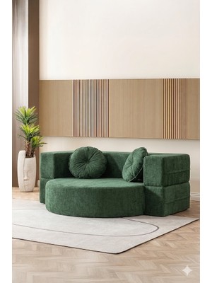 Branna Home Layer 2'li Açılabilir Koltuk & Yeni Nesil & Silinebilir & Çift Kişilik & Konforlu Yatak Çift Kişilik