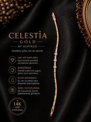 Celestia Gold Bileklik - 14K Vip Gold Kaplama