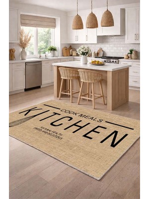 Lioara Home Dijital Baskılı Halı – Modern, Kaymaz Taban, Mutfak  Için Halı