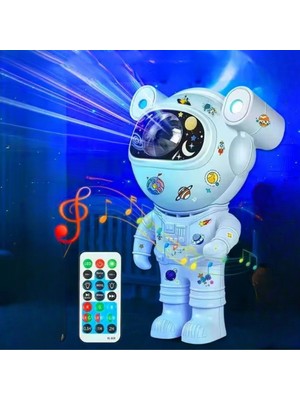 Ozcmax Stickerlı ,kumandalı Astronot Model Gecce Lambası