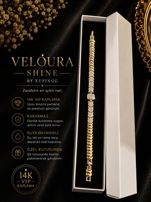 Veloura Shine – 14K Vıp Gold Kaplama Taşlı Bileklik