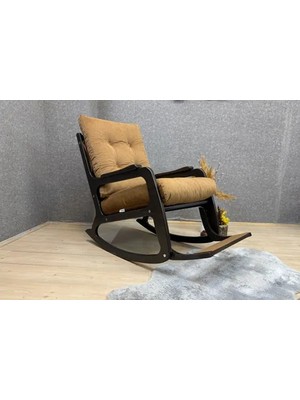 Vivense Kontes Sallanan Sandalye, Hardal, Wenge Siyah