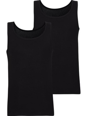 Blackspade Tender Cotton 2'li Siyah Atlet 9678