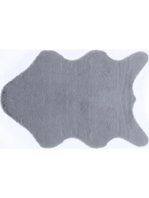 Vivense Tavşan Post Kesim Modern Makine Halısı, Gri, 80X150