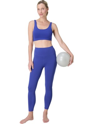 Sweaty Betty All Day 78 Leggings Kadın Mavi Tayt