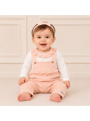 Cassiope Dantelli Kız 3-6-9 Ay Salopet Takım