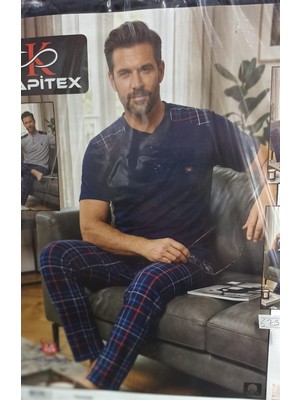 Kapitex 5908 Erkek Kısakollu Pijama