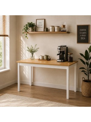 Seven Madame Home Çok Amaçlı Masa | 120x45x75 cm | Mutfak, Çalışma ve Kahve Köşesi Masası