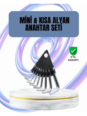 Epilons 9 Parça Alyan Anahtar Seti Altıgen Uçlu Mobilya ve Tamir Için