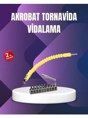 Epilons 12 Parça Vidalama Uç Seti Akrobat Tasarım Dayanıklı Metal