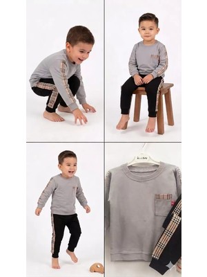 İkikareshop 2-5 Yaş Cep Detaylı 2 Li Çocuk Takımı